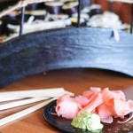 Ghimbir murat în oţet şi wasabi.